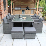 Paris 10 Seat Lux Rattan Cube Set from Roseland Furniture