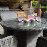 Paris 4 Seat 110cm Lux Rattan Dining Set from Roseland Furniture
