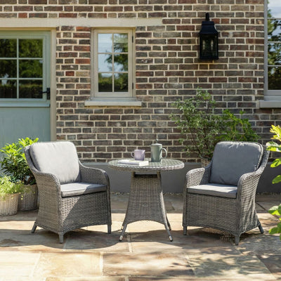Paris 2 Seat Lux Rattan Bistro Set