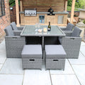 Paris 8 Set Lux Rattan Cube Set from Roseland Furniture