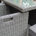 Paris 8 Seat Deluxe Rattan Cube Outdoor Dining Set