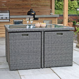 Paris 8 Seat Lux Rattan Cube Set
