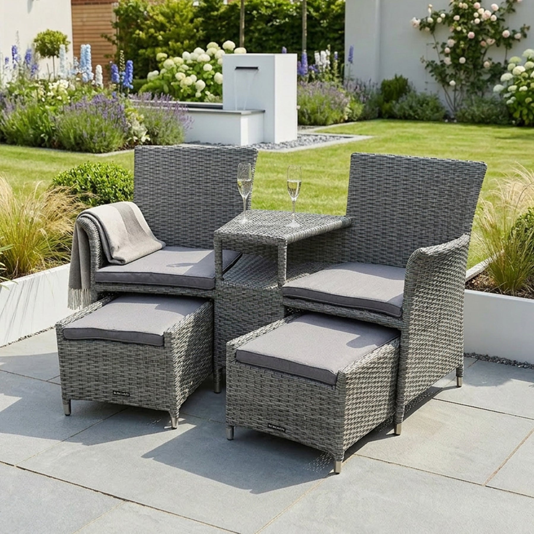 Paris Lux Rattan Companion Set from Roseland Furniture