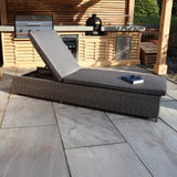 Paris Rattan Sunlounger with Cushion from Roseland Furniture