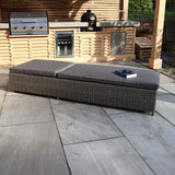 Paris Rattan Sunlounger with Cushion from Roseland Furniture
