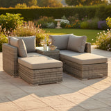 Paris 2-4 Seater Rattan Multi Setting Relaxer Set