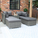 Paris Rattan Multi Setting Relaxer Set 5pc from Roseland Furniture