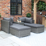 Paris Rattan Multi Setting Relaxer Set 5pc from Roseland Furniture