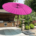 3m Shanghai Cantilever Parasol Pink from Roseland Furniture