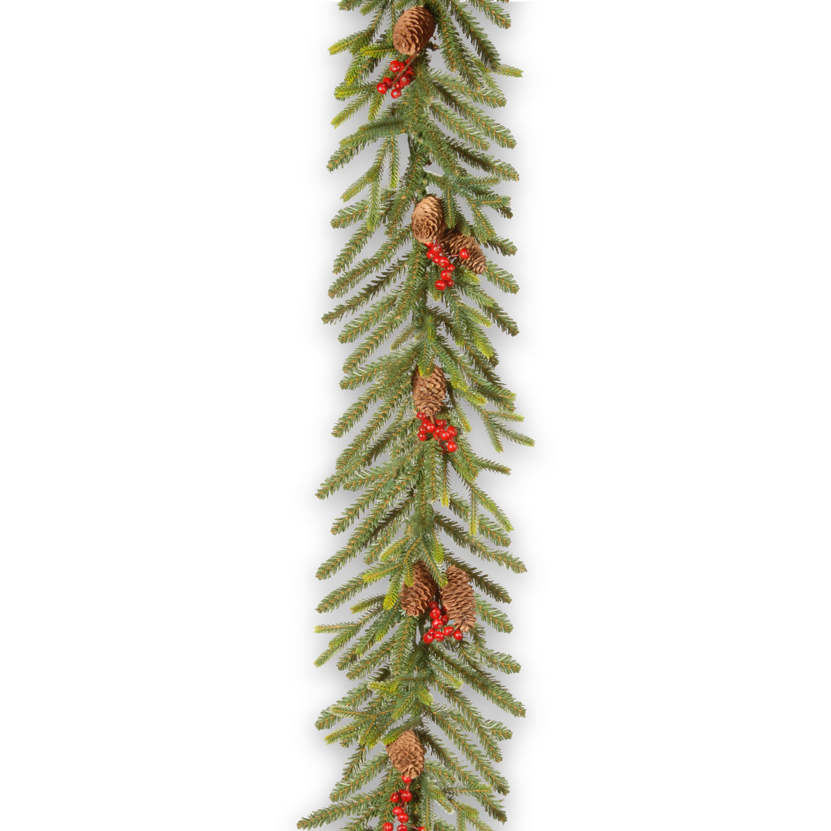 Dorcester Fir 9ft Garland with Cones & Berries from Roseland 