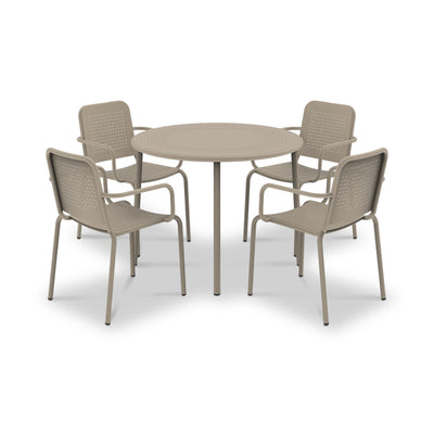 Porto 4 Seater Round Dining Set