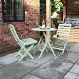 Porto Sage Green Folding Bistro Set from Roseland Furniture