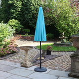2.7m Shanghai Parasol Aqua from Roseland Furniture