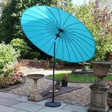 2.7m Shanghai Parasol Aqua from Roseland Furniture