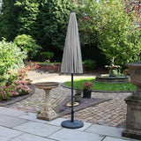 2.7m Shanghai Parasol Grey from Roseland Furniture