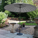 2.7m Shanghai Parasol Grey from Roseland Furniture