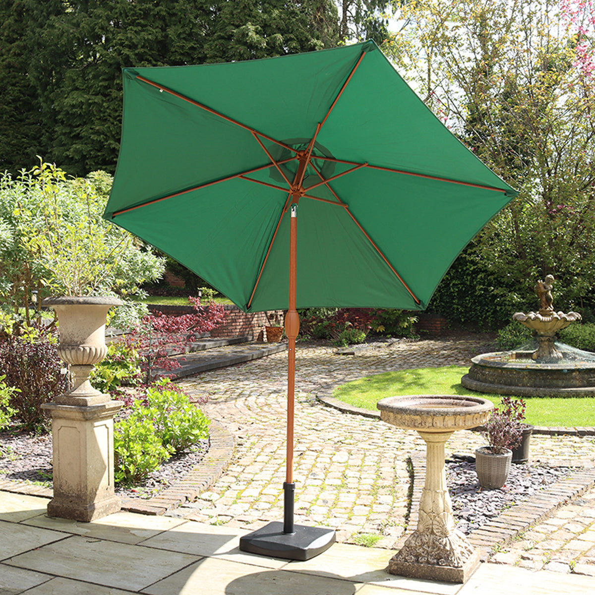 2.7m Shanghai Parasol Grey from Roseland Furniture