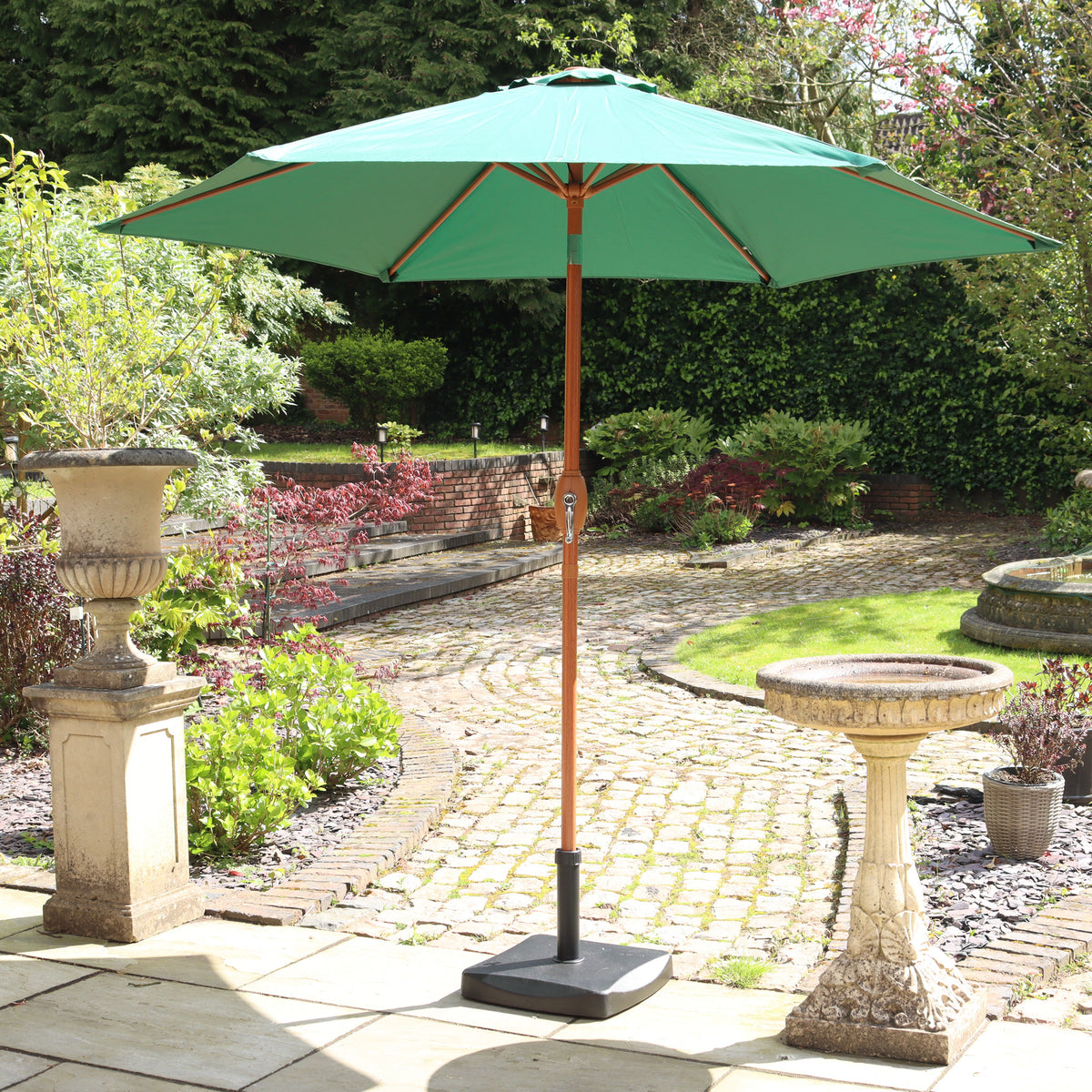 2.7m Shanghai Parasol Grey from Roseland Furniture
