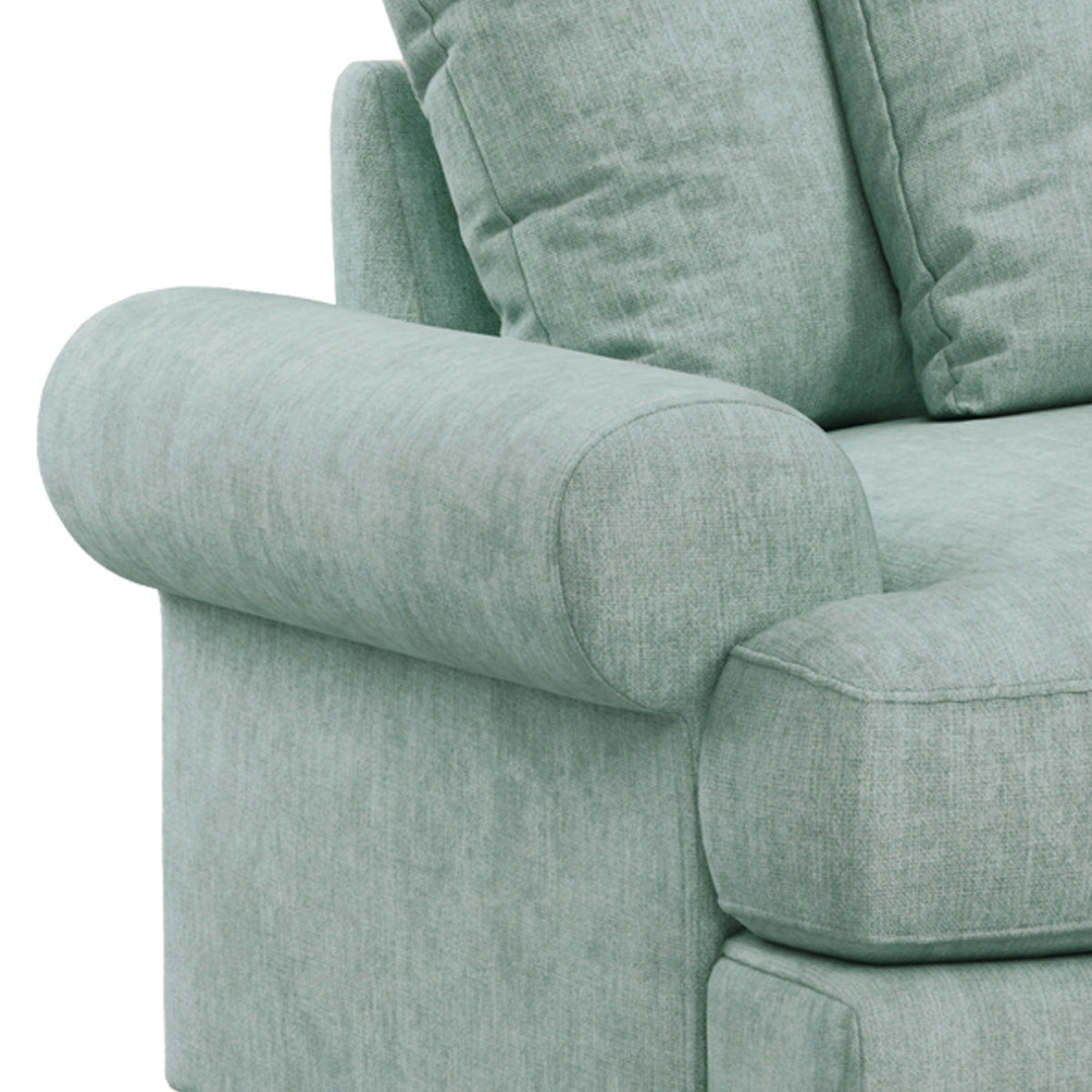 Pembroke Armchair - Aqua Close Up From Roseland Furniture