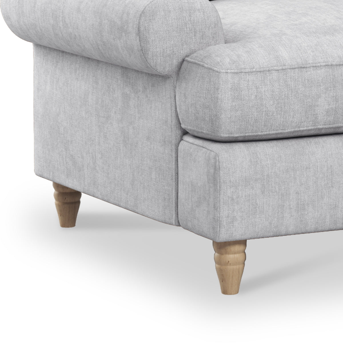 Pembroke Armchair  -  Ashen  Close Up From Roseland Furniture