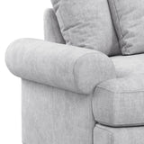 Pembroke Armchair  -  Ashen  Close Up From Roseland Furniture