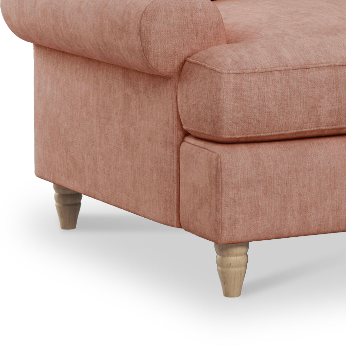 Pembroke Armchair  -  Coral  Close Up From Roseland Furniture