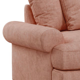 Pembroke Armchair  -  Coral  Close Up From Roseland Furniture