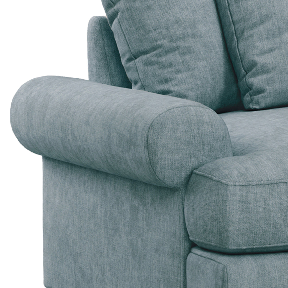 Pembroke Armchair - Denim Close Up From Roseland Furniture