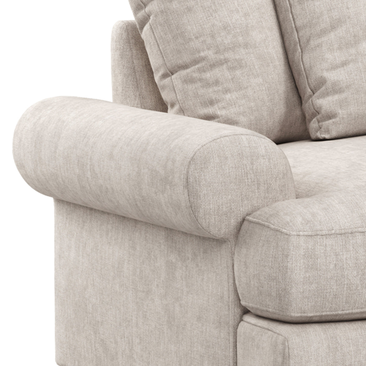 Pembroke Armchair - Linen Close Up From Roseland Furniture