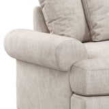 Pembroke Armchair - Linen Close Up From Roseland Furniture