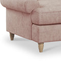 Pembroke Left Hand Corner Sofa - Soft Pink Close Up From Roseland Furniture