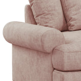 Pembroke Armchair - Soft Pink Close Up From Roseland Furniture