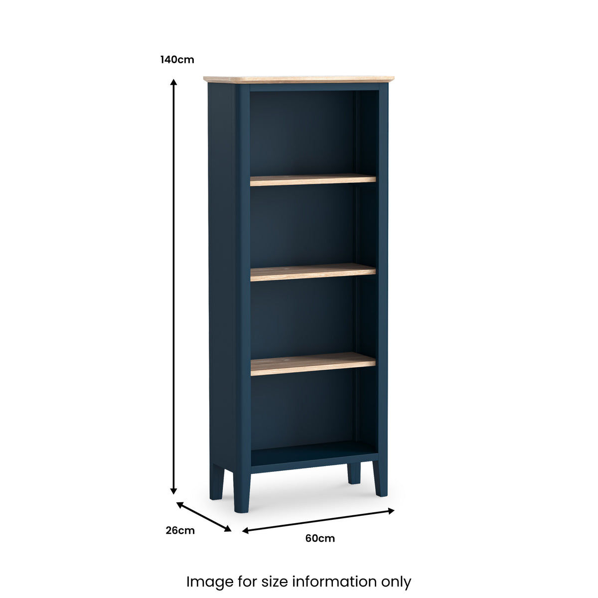 Penrose Slim Bookcase Dimensions