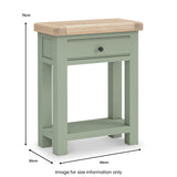 Penzance Telephone Table dimensions
