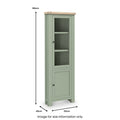 Penzance Corner Display Cabinet dimensions