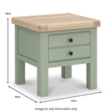 Penzance 1 Drawer Lamp Table from Roseland Furniture