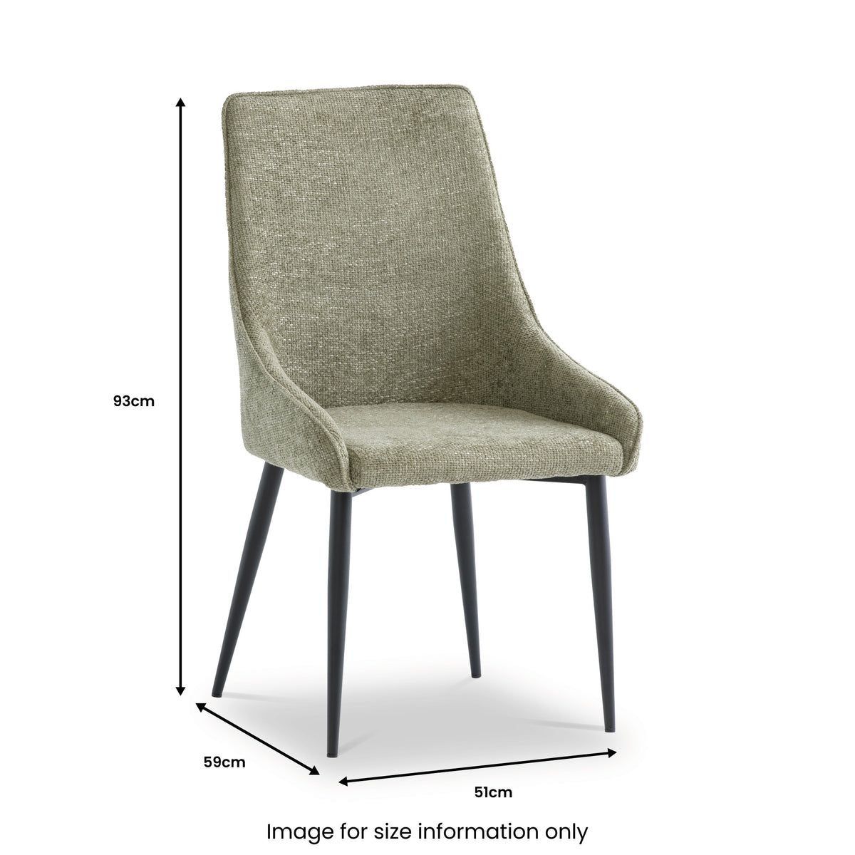 Perth Olive Dining Chair by Roseland Furniture