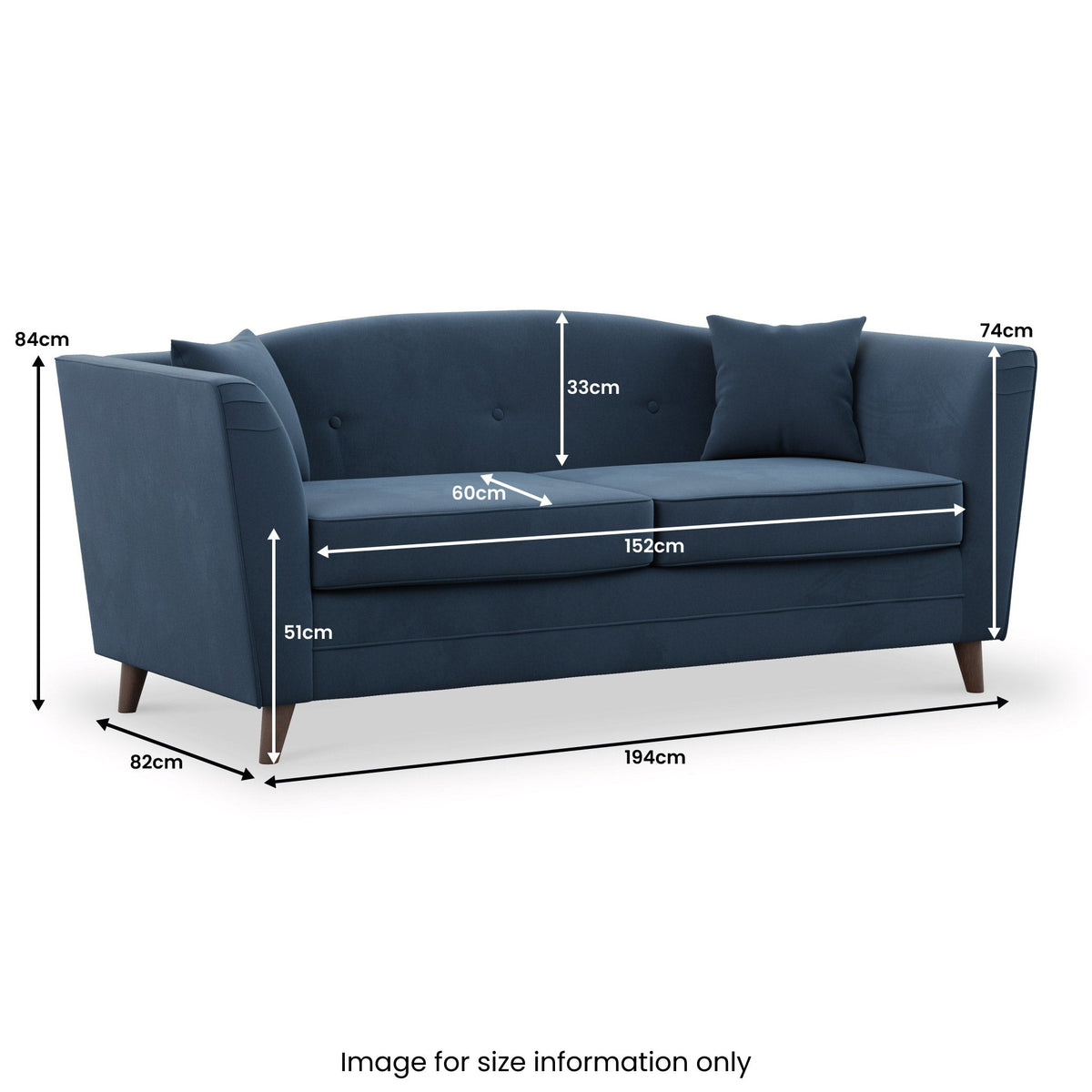 Pippa Plush Velvet 3 Seater Sofa from Roseland Furniture