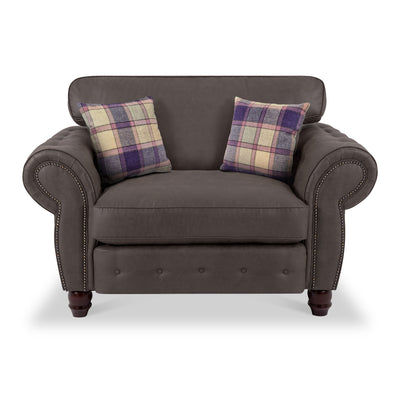 Ashford Faux Leather Snuggle Chair