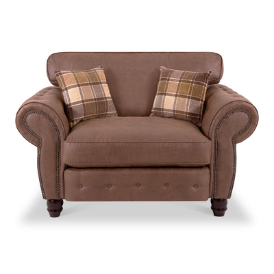 Ashford Faux Leather Snuggle Chair