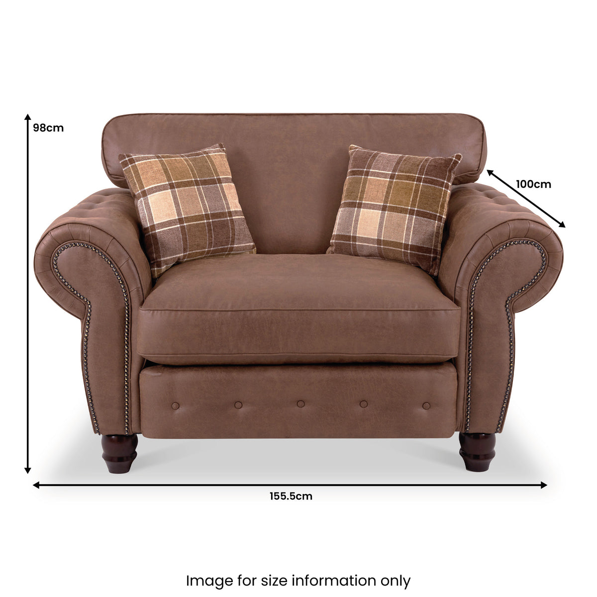 Ashford Snuggle Chair Arizona Tan from Roseland Furniture