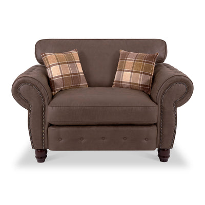 Ashford Faux Leather Snuggle Chair