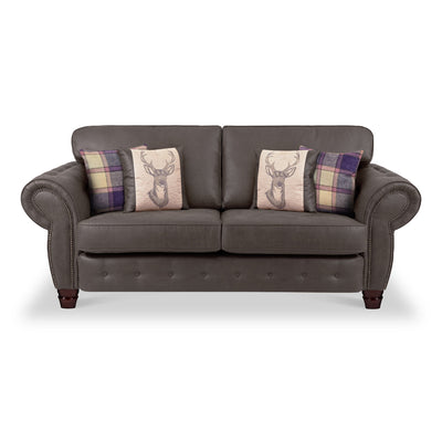Ashford Faux Leather 3 Seater Sofa
