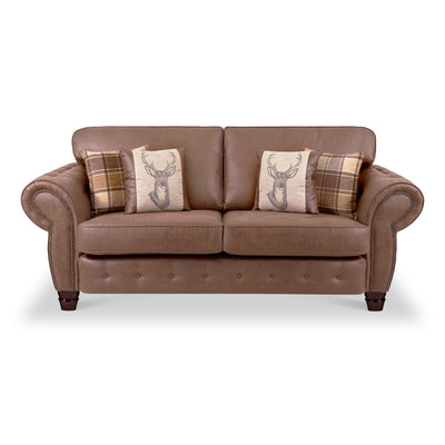 Ashford Faux Leather 3 Seater Sofa