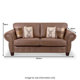 Ashford 3 Seater Sofa Arizona Tan from Roseland Furniture