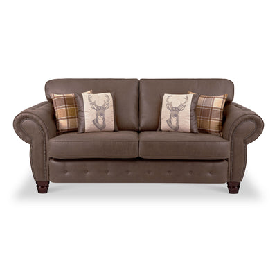 Ashford Faux Leather 3 Seater Sofa