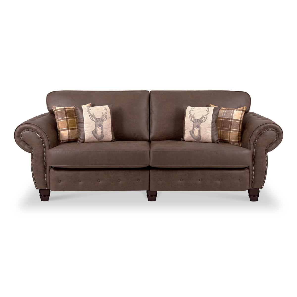 Ashford 4 Seater Sofa Arizona Mahogany from Roseland Furniture
