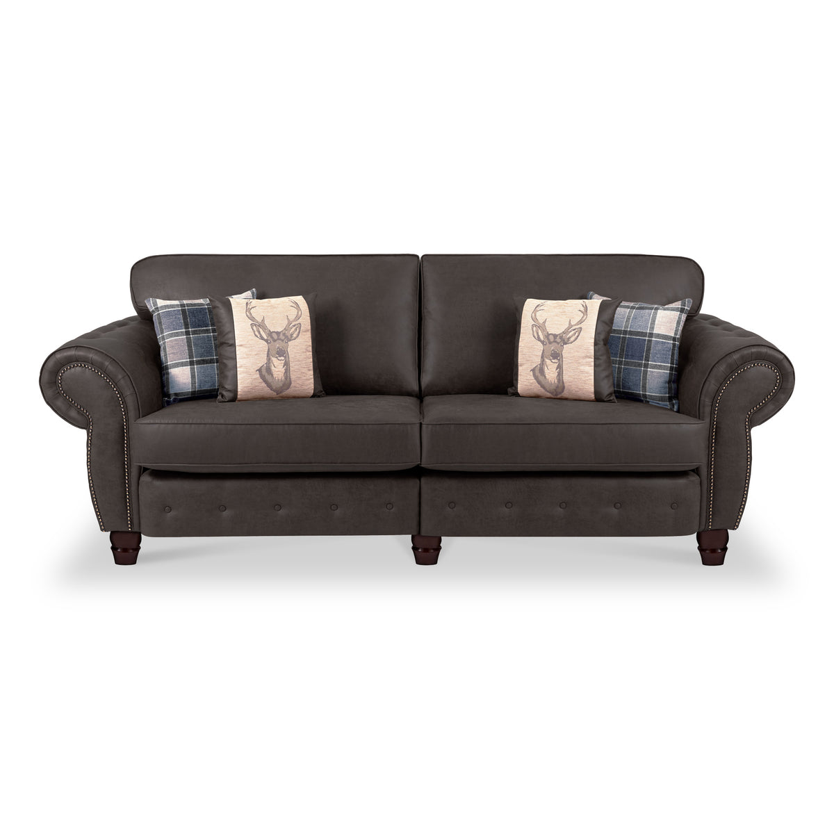 Ashford 4 Seater Sofa Arizona Black from Roseland Furniture