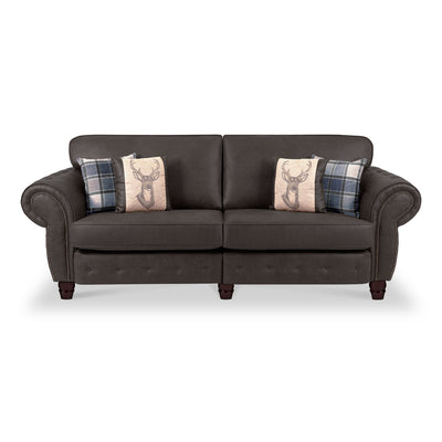 Ashford Faux Leather 4 Seater Sofa