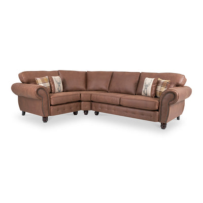 Ashford Faux Leather Corner Sofa